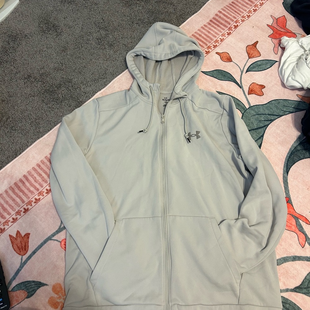 Under Armour Gray Fleece Full-Zip Hoodie